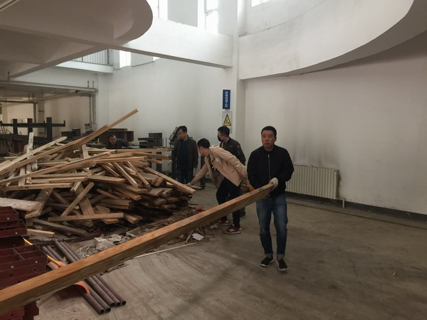 我院实训中心开展清理实训区整改工作